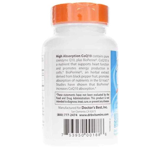 High Absorption CoQ10 100 Mg, DRB